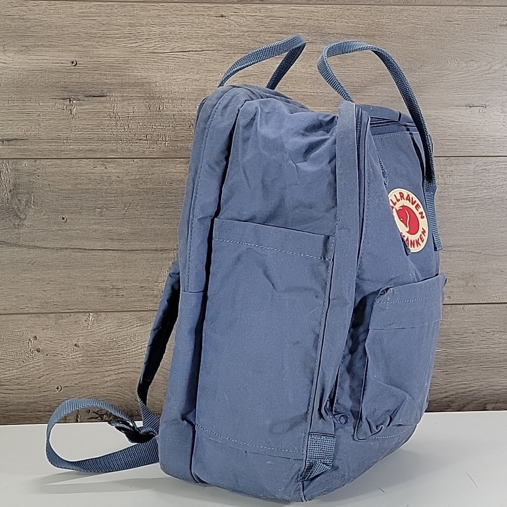 Fjallraven Kanken Rusty Blue Canvas Backpack - Picture 3 of 16